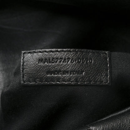 Saint Laurent Lambskin Quilted Small Loulou Puffer Monogram Chain Satchel Black 7 of 11