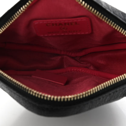Chanel Caviar Quilted Coin Purse Belt Bag Black 4 of 10