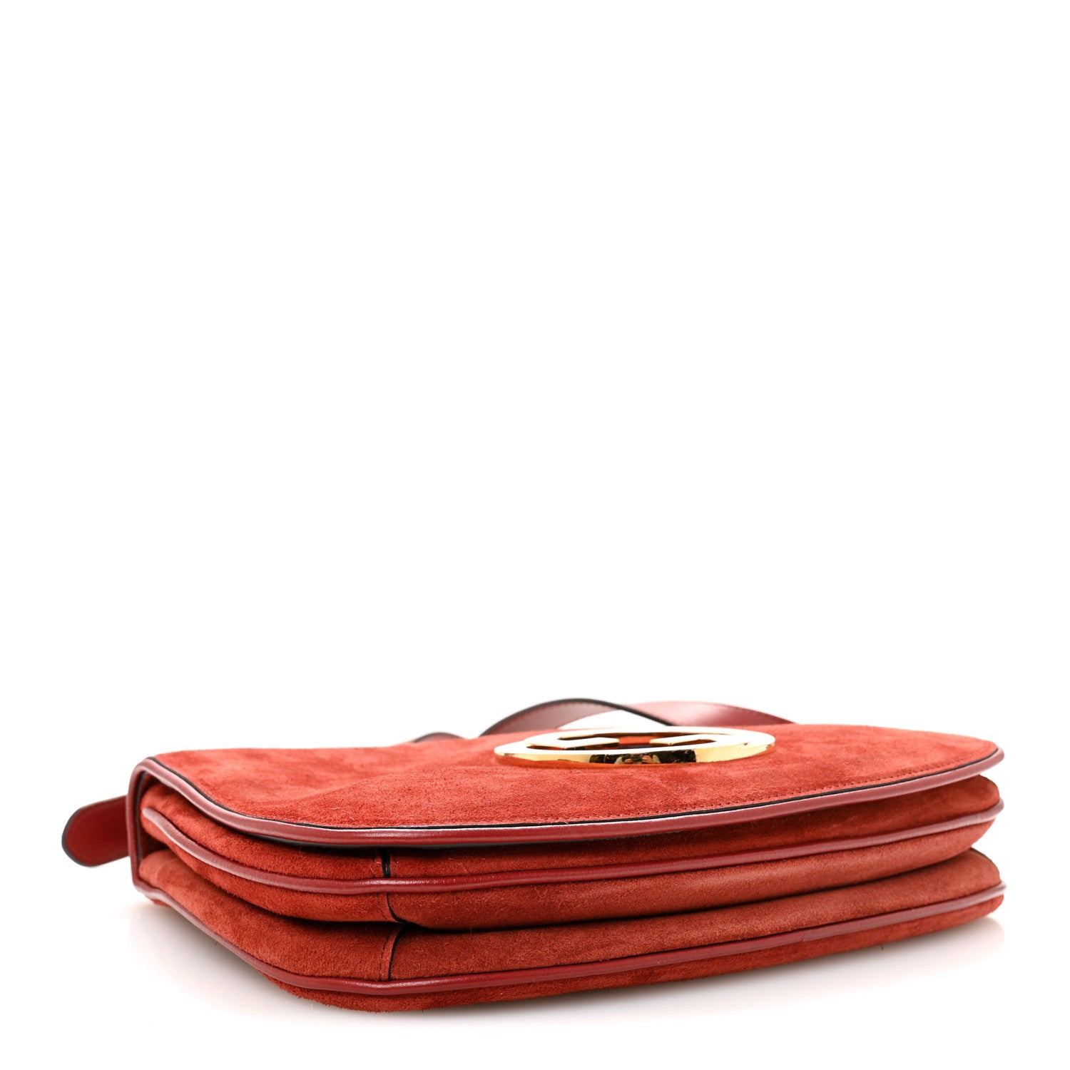 Gucci Suede Talco Roxy Calfskin Web Medium Blondie Shoulder Flap Bag Blondie Red 4 of 10