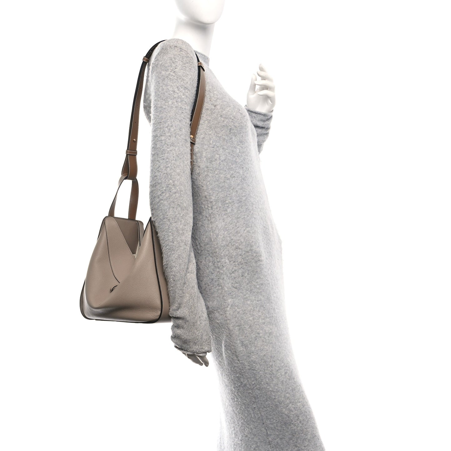 Calfskin Small Hammock Shoulder Bag Sand Mink