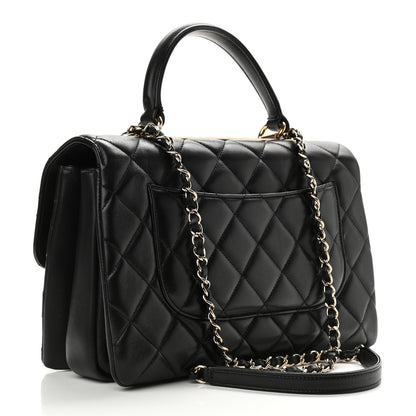 Chanel Lambskin Quilted Medium Trendy CC Flap Dual Handle Bag Black 3 of 15