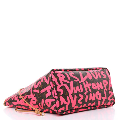 Louis Vuitton Monogram Graffiti Neverfull GM Fuchsia 4 of 22