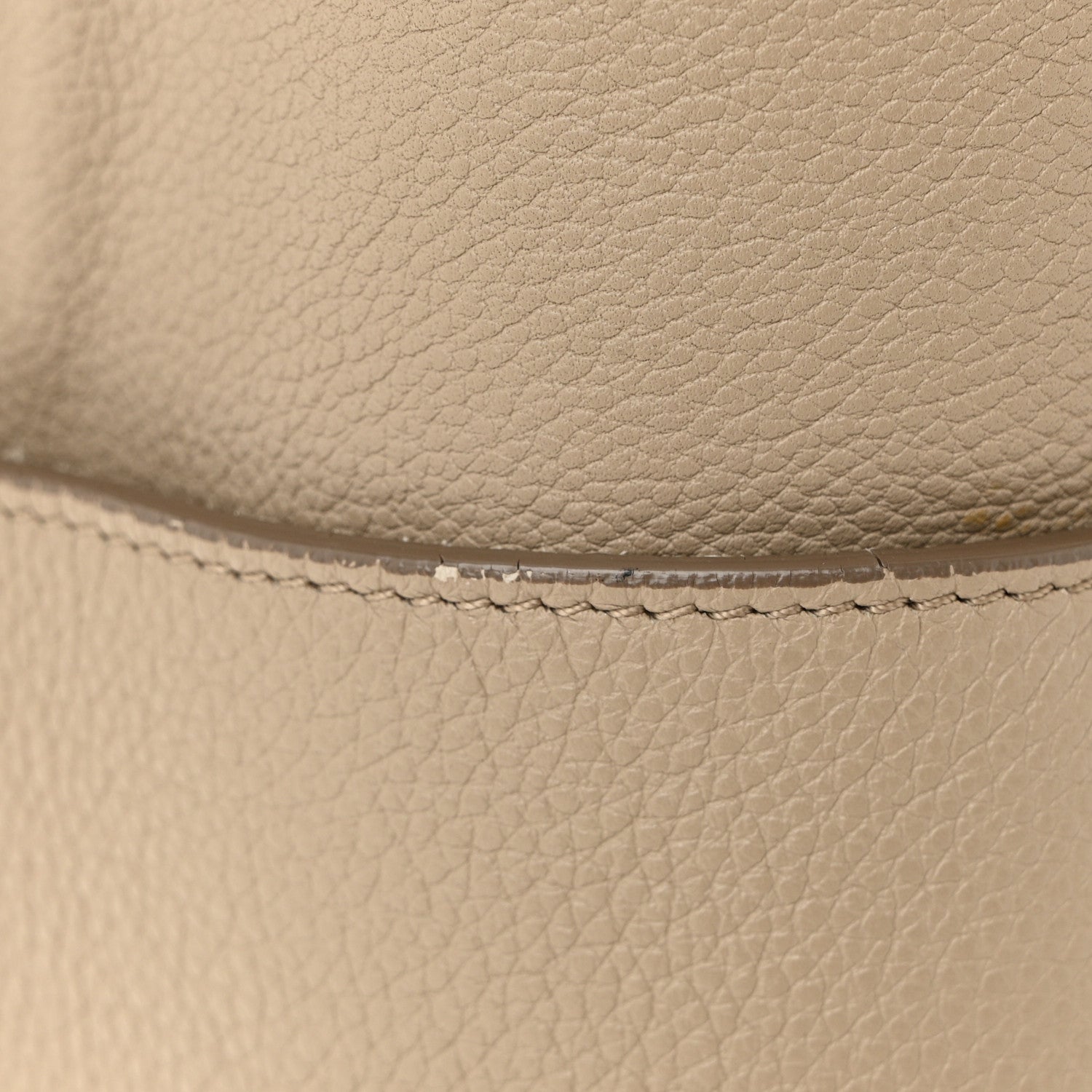 Celine Soft Grained Calfskin Sangle Bucket Bag Taupe 12 of 13