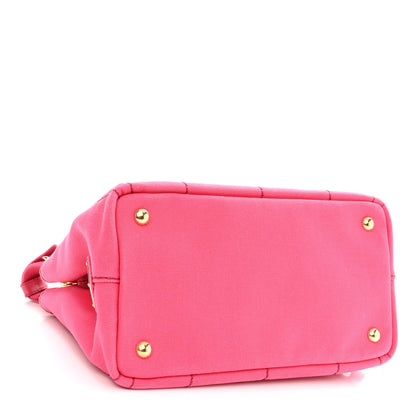 Prada Canapa Small Logo Tote Peonia 4 of 11