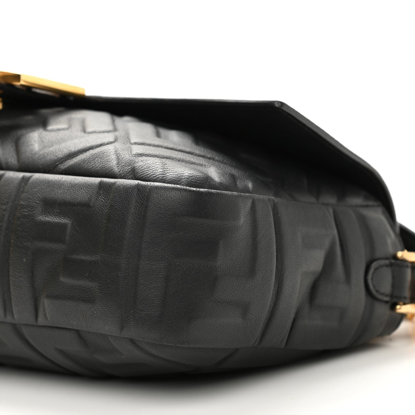 Nappa FF 1974 Embossed Baguette Black