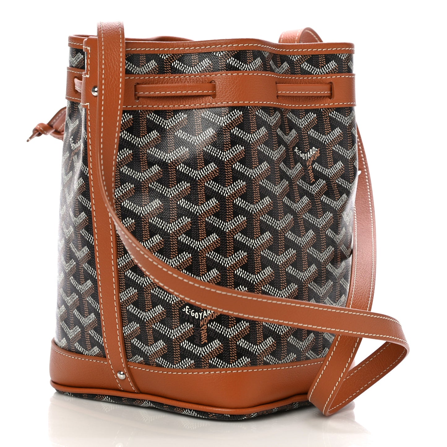 Goyardine Petit Flot Bucket Bag PM Black Gold