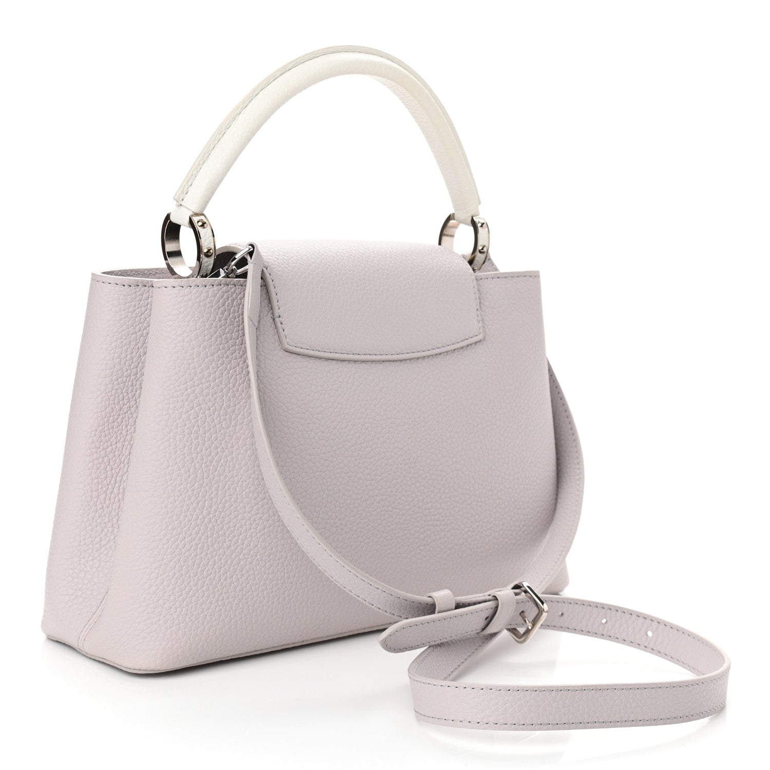 Louis Vuitton Taurillon Mechanical Flowers Capucines PM Purple 3 of 9