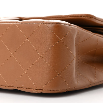Chanel Lambskin Quilted Medium Double Flap Brown 10 of 11