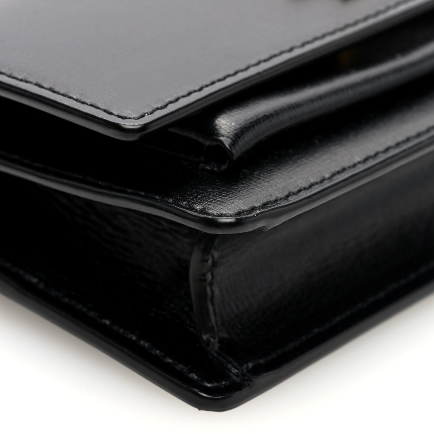 Smooth Calfskin Sunset Baby Belt Bag Black