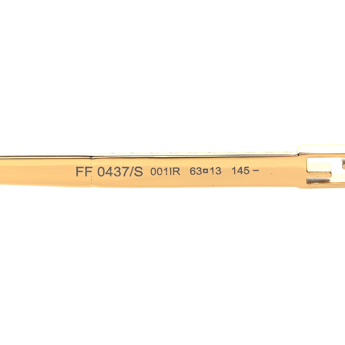 Metal Aviator Sunglasses FF 0437/S Gold