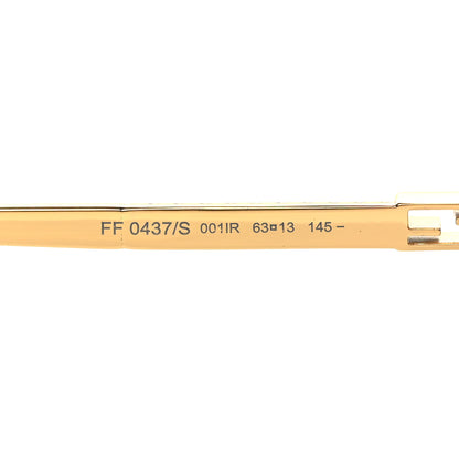 Fendi Metal Aviator Sunglasses FF 0437/S Gold 6 of 7