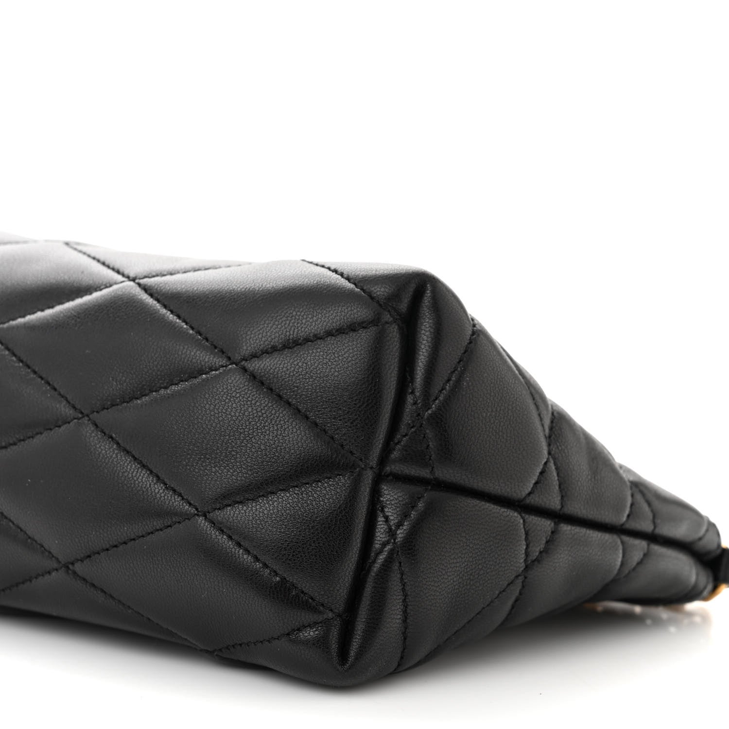 Saint Laurent Lambskin Quilted Gaby Zipped Shoulder Bag Black 10 of 10