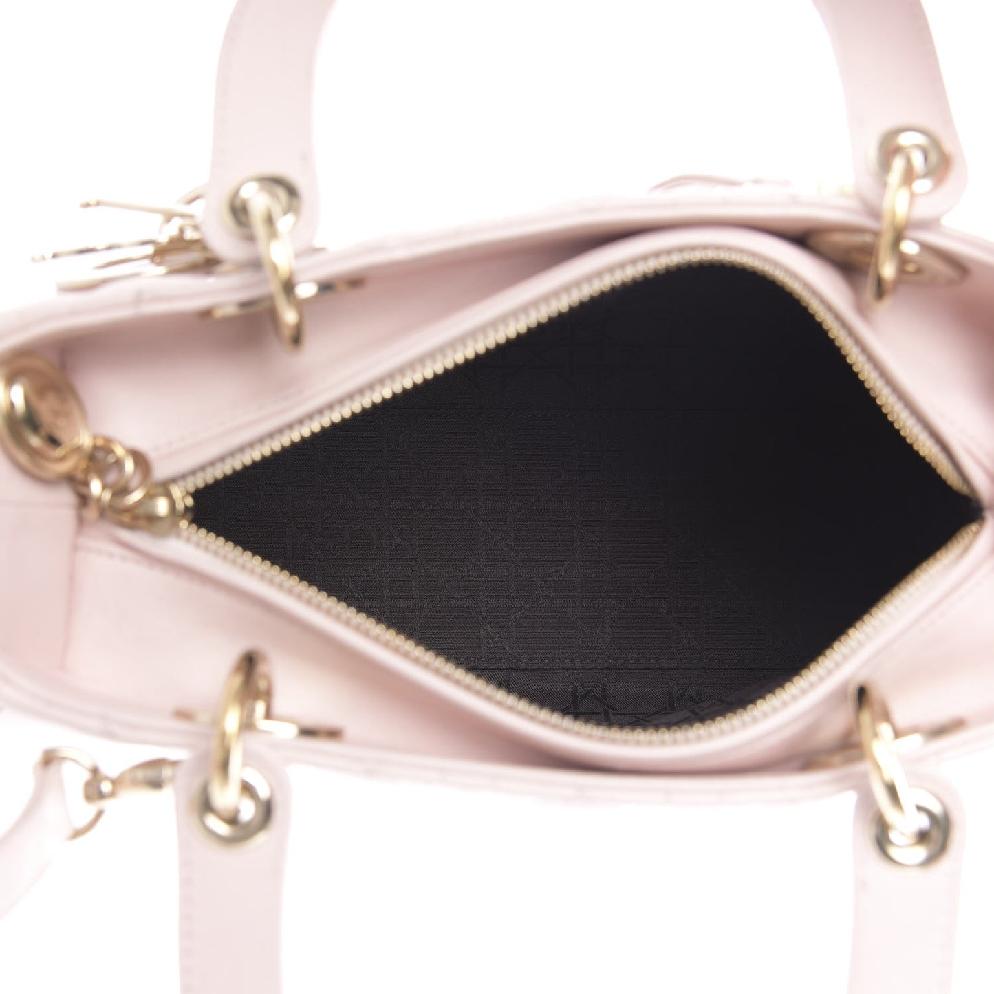Lambskin Cannage Medium Lady Dior Light Pink