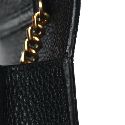 Versace Grained Calfskin Palazzo Chain Evening Bag Black 11 of 11