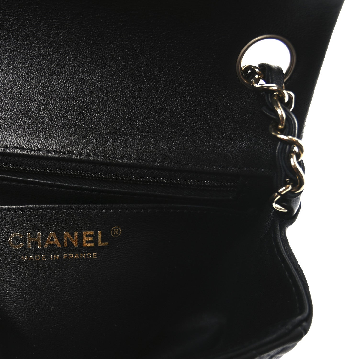 Chanel Lambskin Quilted Mini Square Flap Black 6 of 11