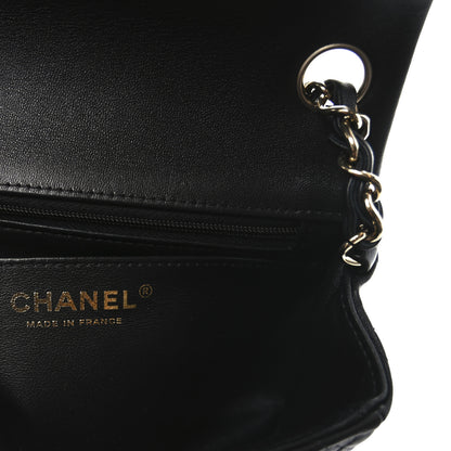 Chanel Lambskin Quilted Mini Square Flap Black 6 of 11