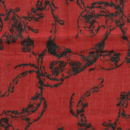 Alexander McQueen Modal Silk Scarf Red Black 3 of 6