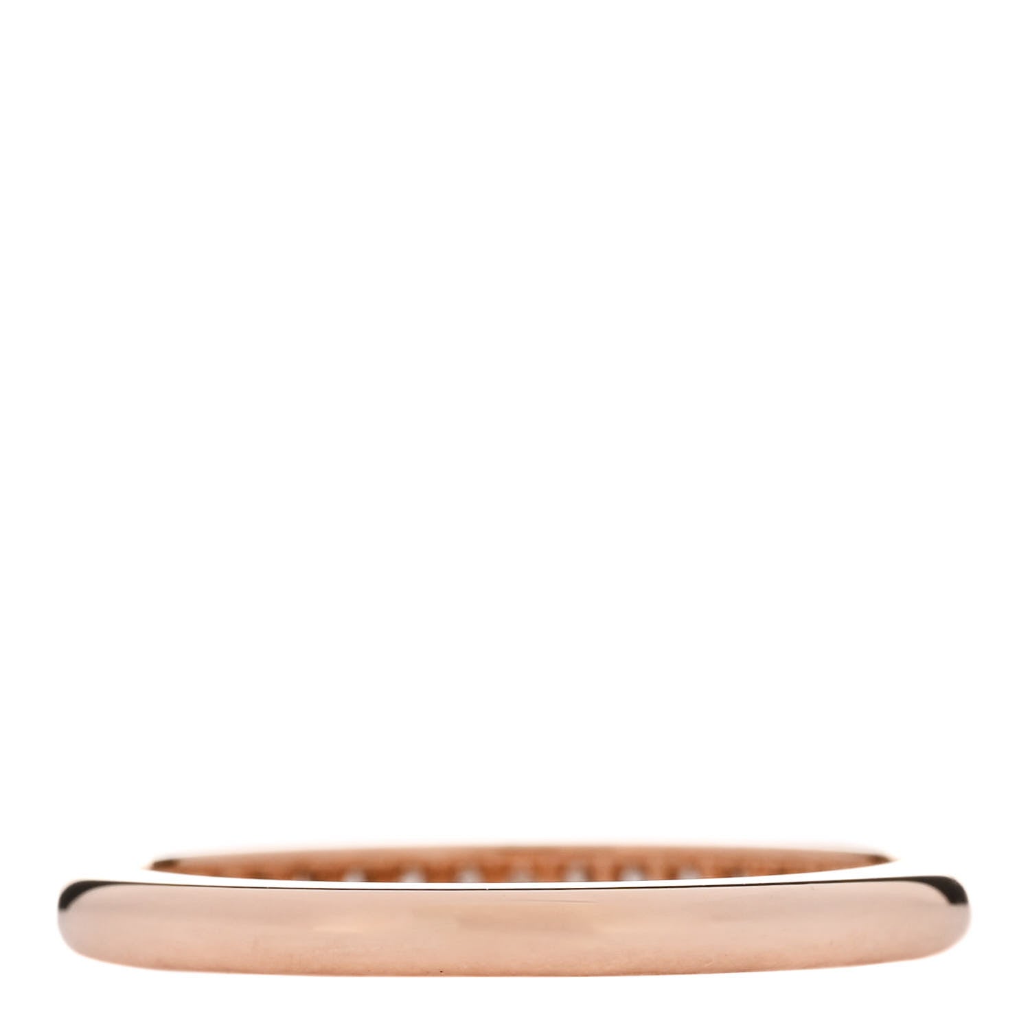 Tiffany 18K Rose Gold Diamond .17ctw Half Circle Soleste Band Ring 54 7 3 of 5