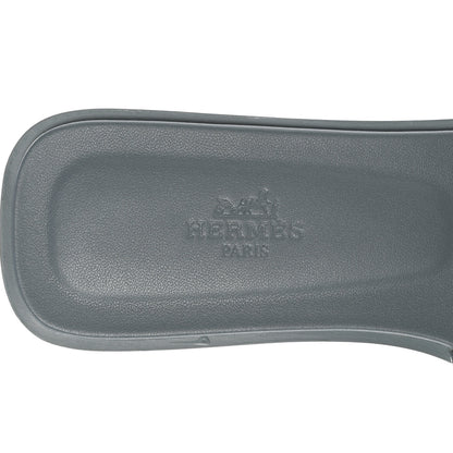 Hermes Epsom Oran Sandals 37 Gris Antarctique 7 of 11