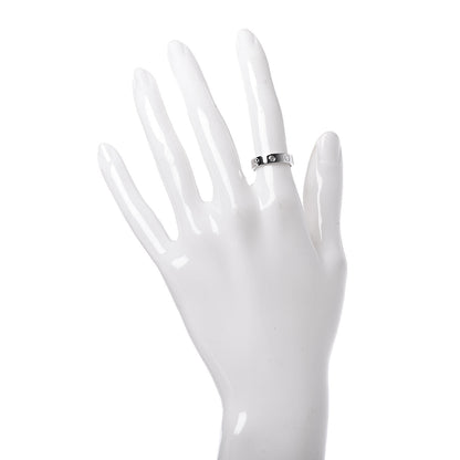 Cartier 18K White Gold Diamond 4mm LOVE Wedding Band Ring 49 5 2 of 4