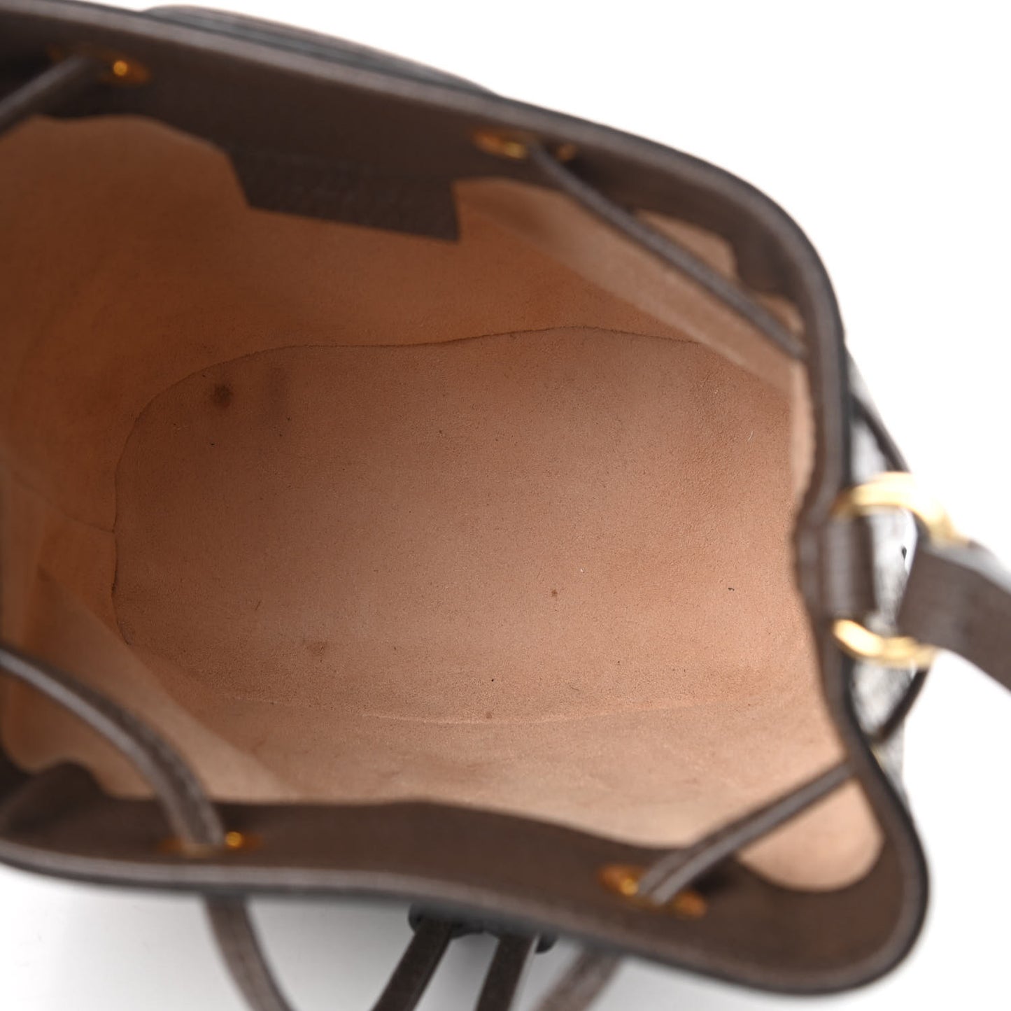 GG Supreme Monogram Web Mini Ophidia Bucket Bag Brown