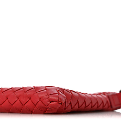 Bottega Veneta Nappa Intrecciato Biletto Chain Crossbody Red 10 of 11