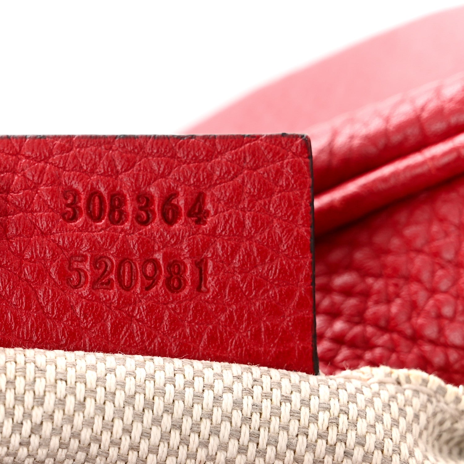 Gucci Pebbled Calfskin Small Soho Disco Bag Vibrant Red 7 of 14