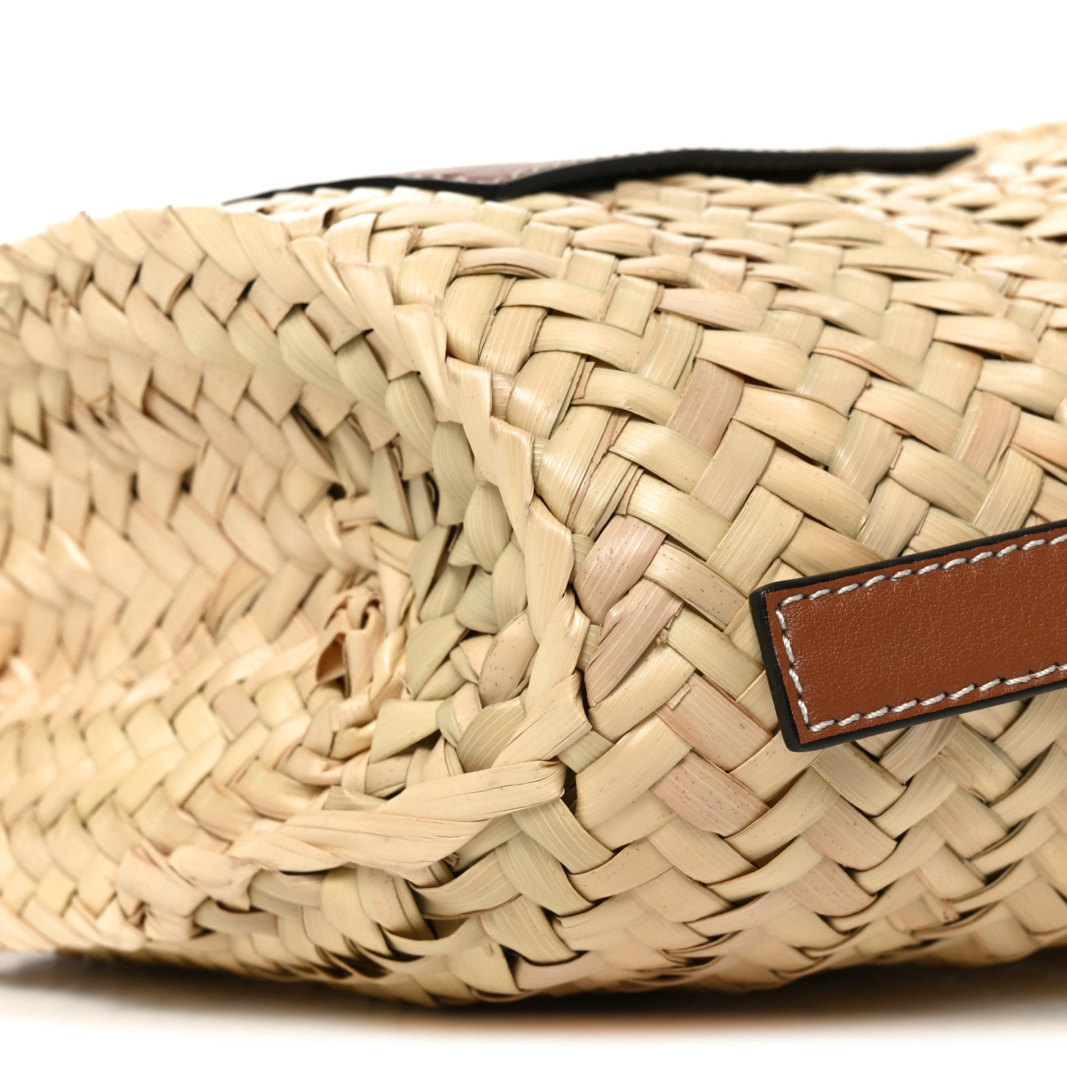 Loewe Raffia Drawstring Basket Tote Bag Natural Tan 9 of 9
