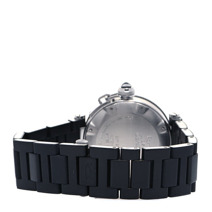 Cartier Stainless Steel Rubber 40mm Pasha C Seatimer Automatic Watch Black 3 of 4