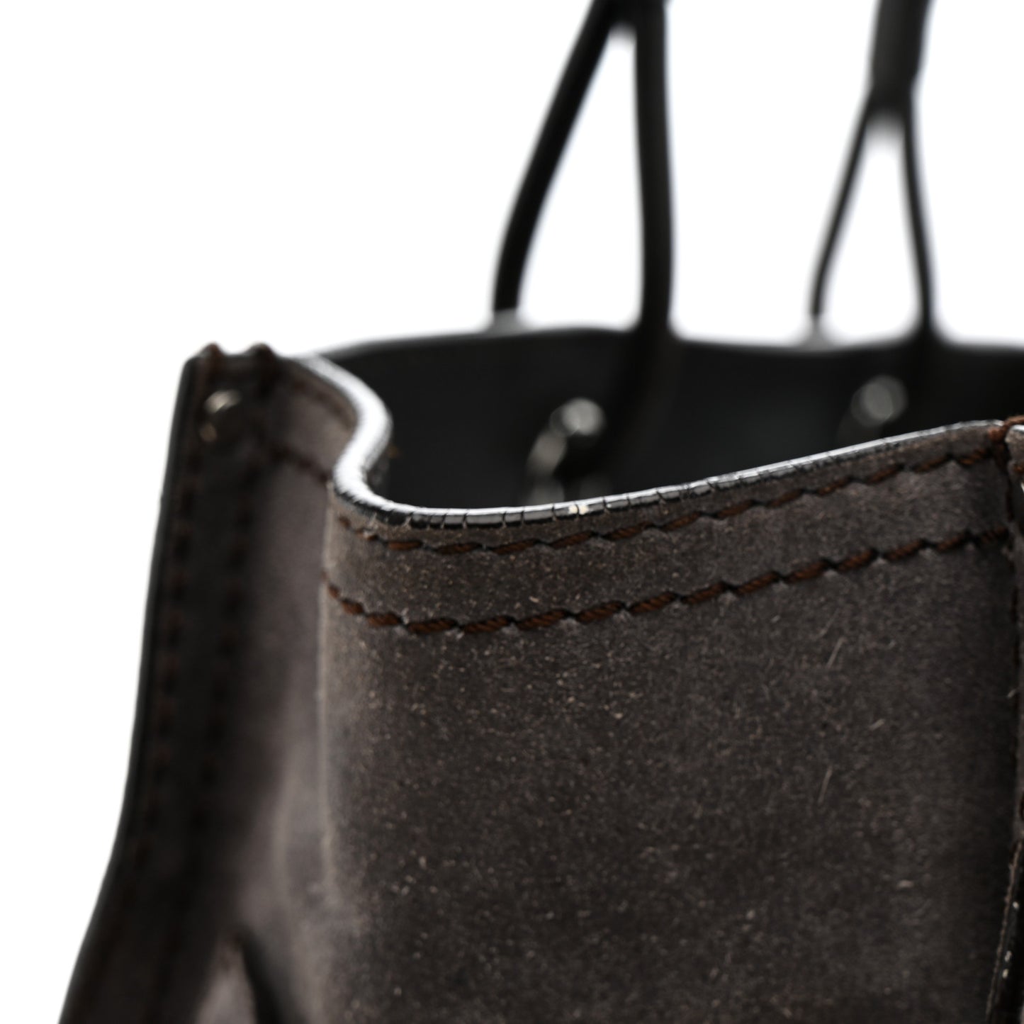 Suede Anagram Tote Grey