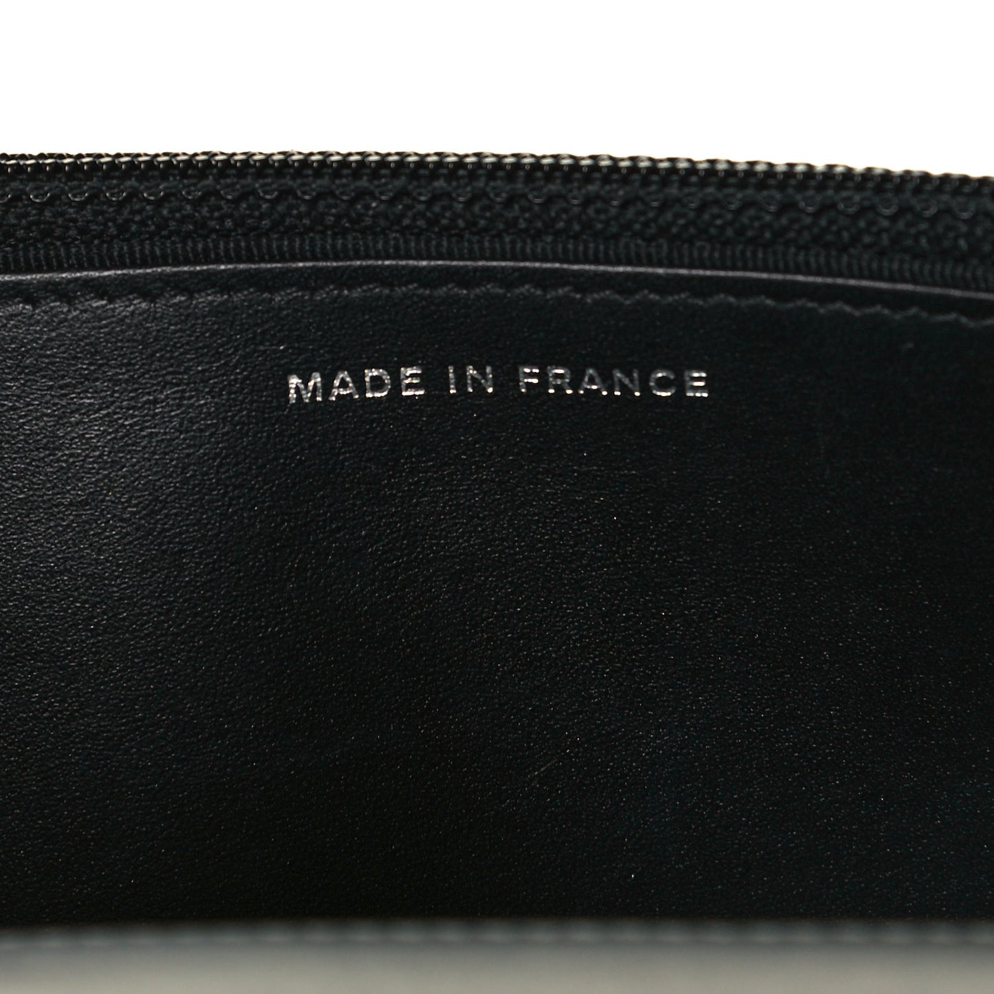 Patent Quilted Wallet On Chain WOC Black