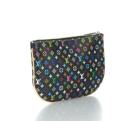 Louis Vuitton Monogram Multicolor Pochette Plate GM Black 3 of 7