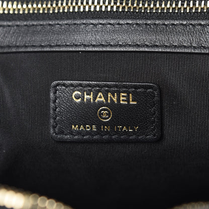 Chanel Tweed PVC Lambskin Large Pouch Black 6 of 10