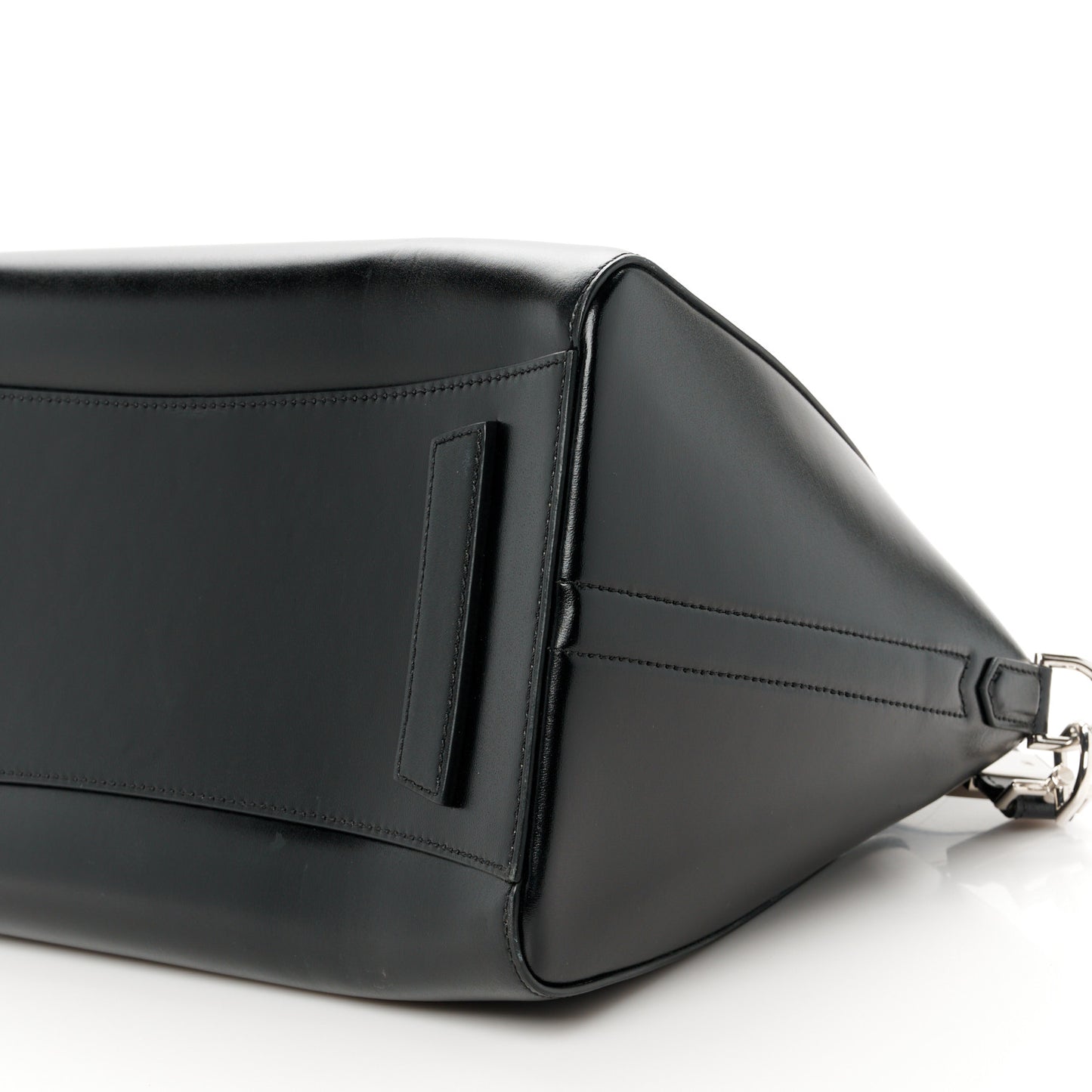 Shiny Lord Calfskin Medium Antigona Black