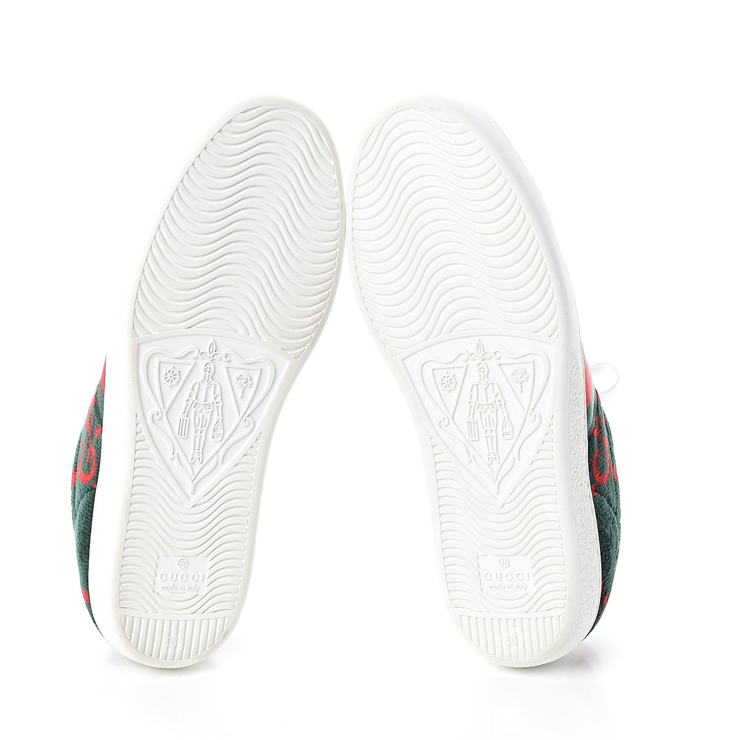 Terry Cloth GG Monogram Web Womens Ace Sneakers 36