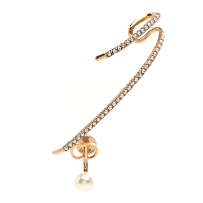 Chanel Pearl CC Long Chain Drop Earrings Gold 5 of 8