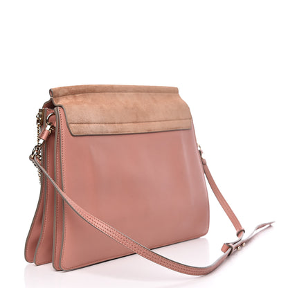 Chloe Calfskin Suede Medium Faye Shoulder Bag Nougat 3 of 12