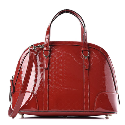 Gucci Patent Microguccissima Small Nice Top Handle Dome Bag Rose Bed 1 of 11