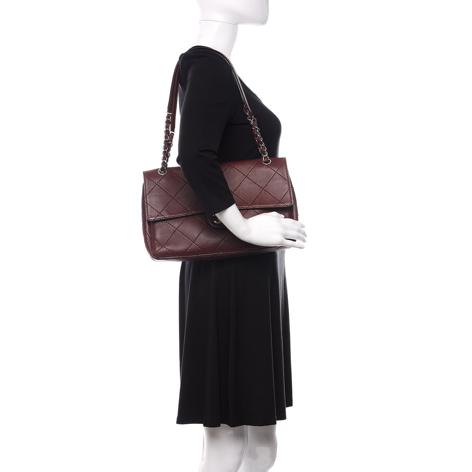 Chanel Lambskin Orient Express Flap Burgundy 2 of 10