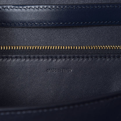 Celine Box Calfskin Medium Classic Box Flap Bag Navy 7 of 9