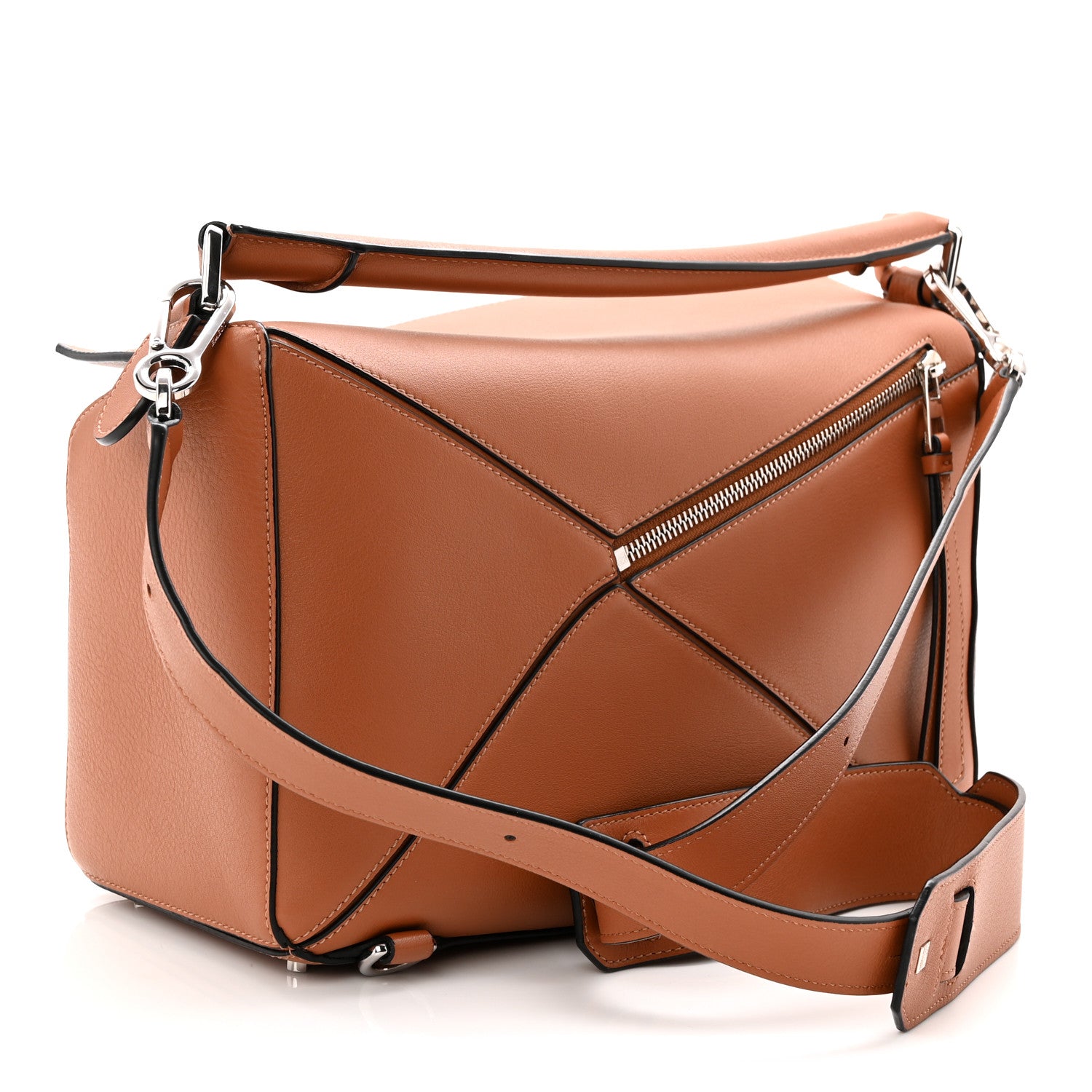 Loewe Calfskin Medium Puzzle Bag Tan 3 of 10