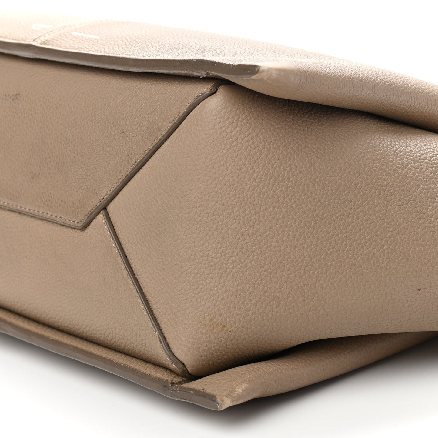 Baby Grained Calfskin Small Tri-Fold Bag Light Taupe