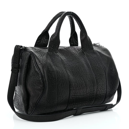 Alexander Wang Pebbled Lambskin Rocco Black Nickel Hardware 3 of 10