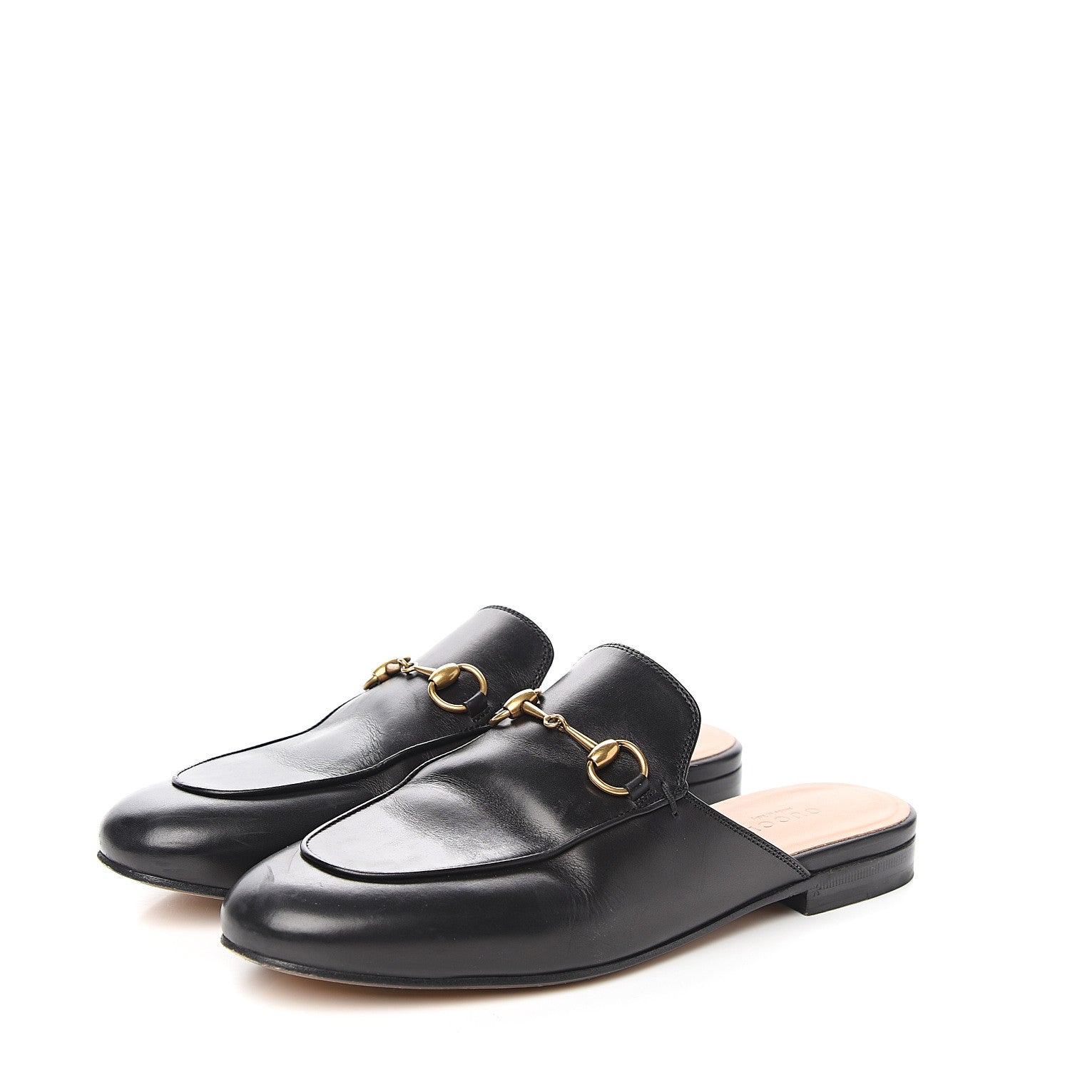 Gucci Calfskin Womens Princetown Slippers 38 Black 3 of 9