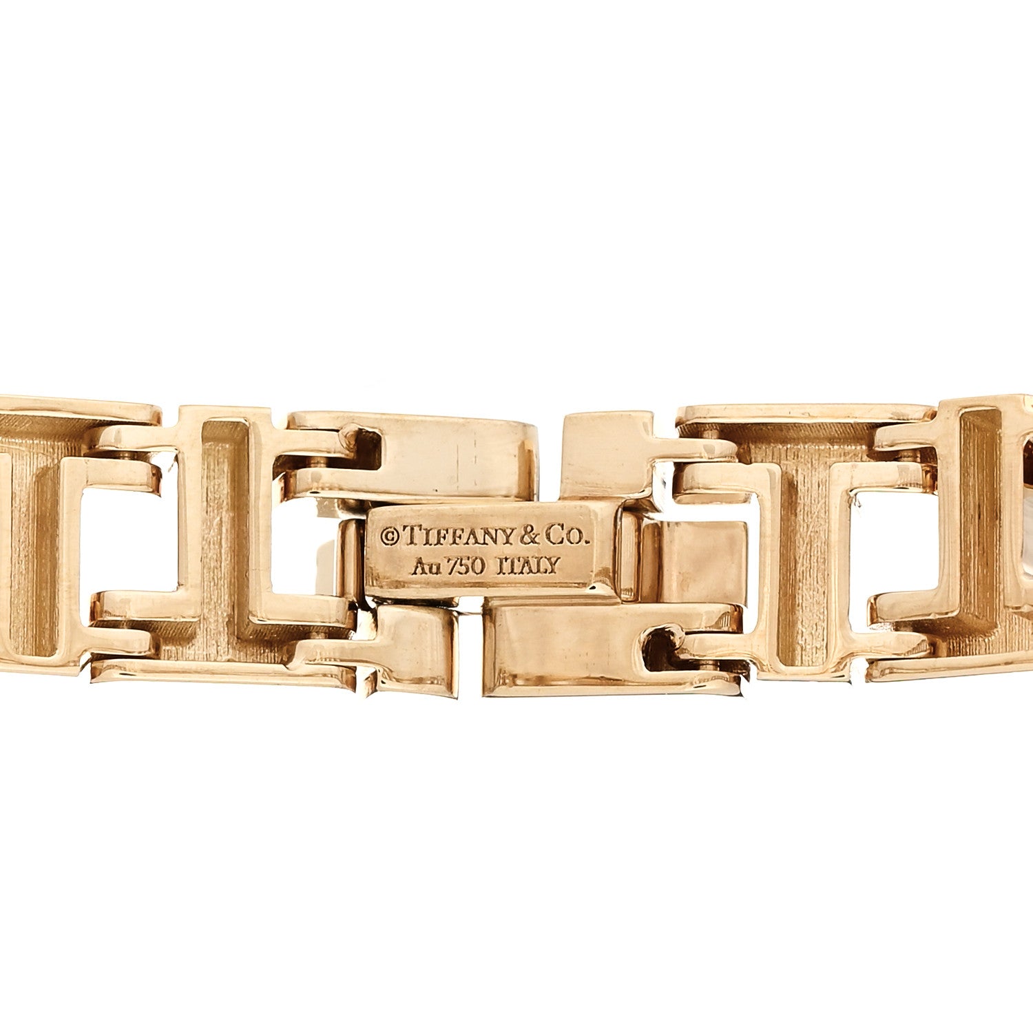 Tiffany 18K Yellow Gold Narrow T True Bracelet 4 of 4