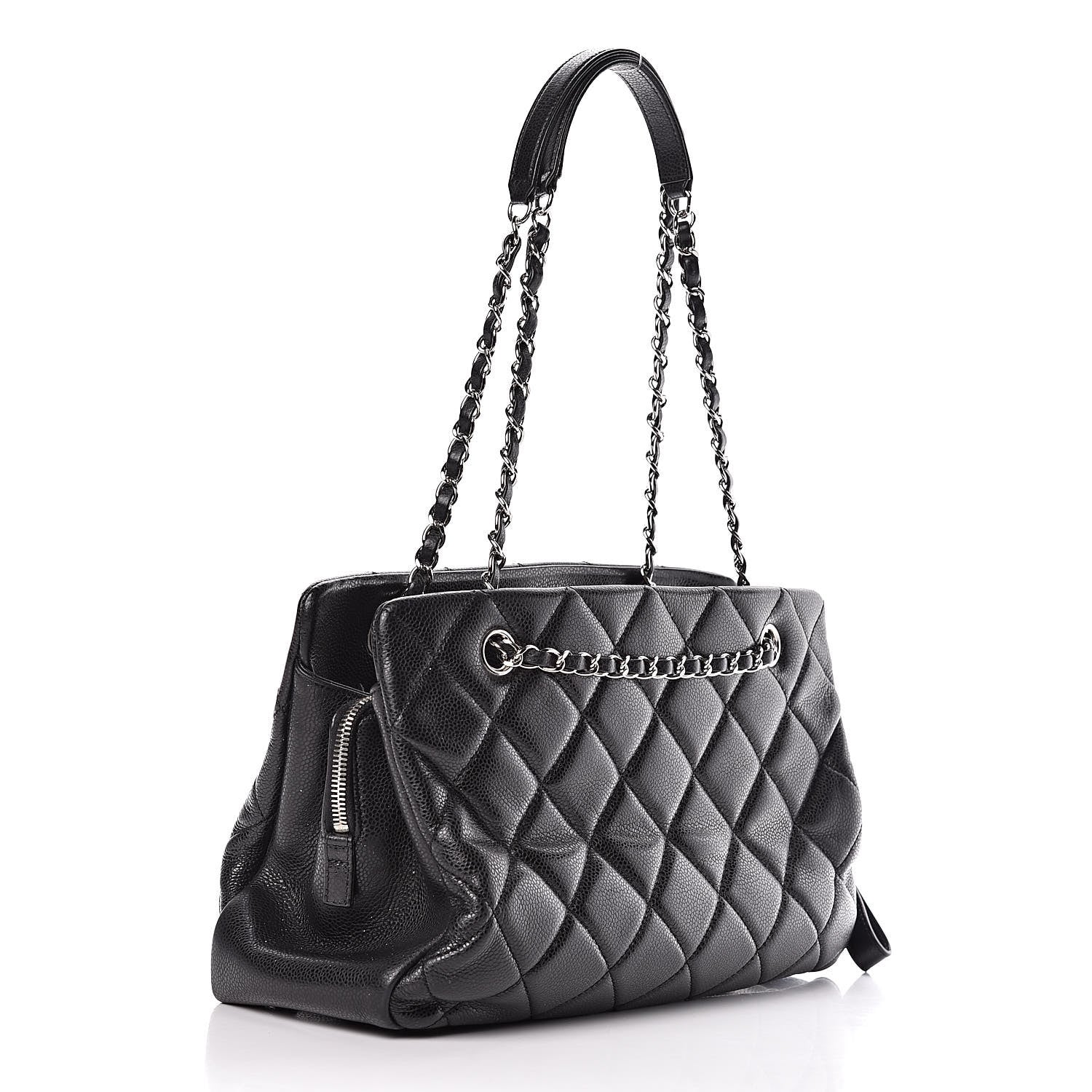Chanel Caviar Quilted CC Timeless Tote Black 3 of 15