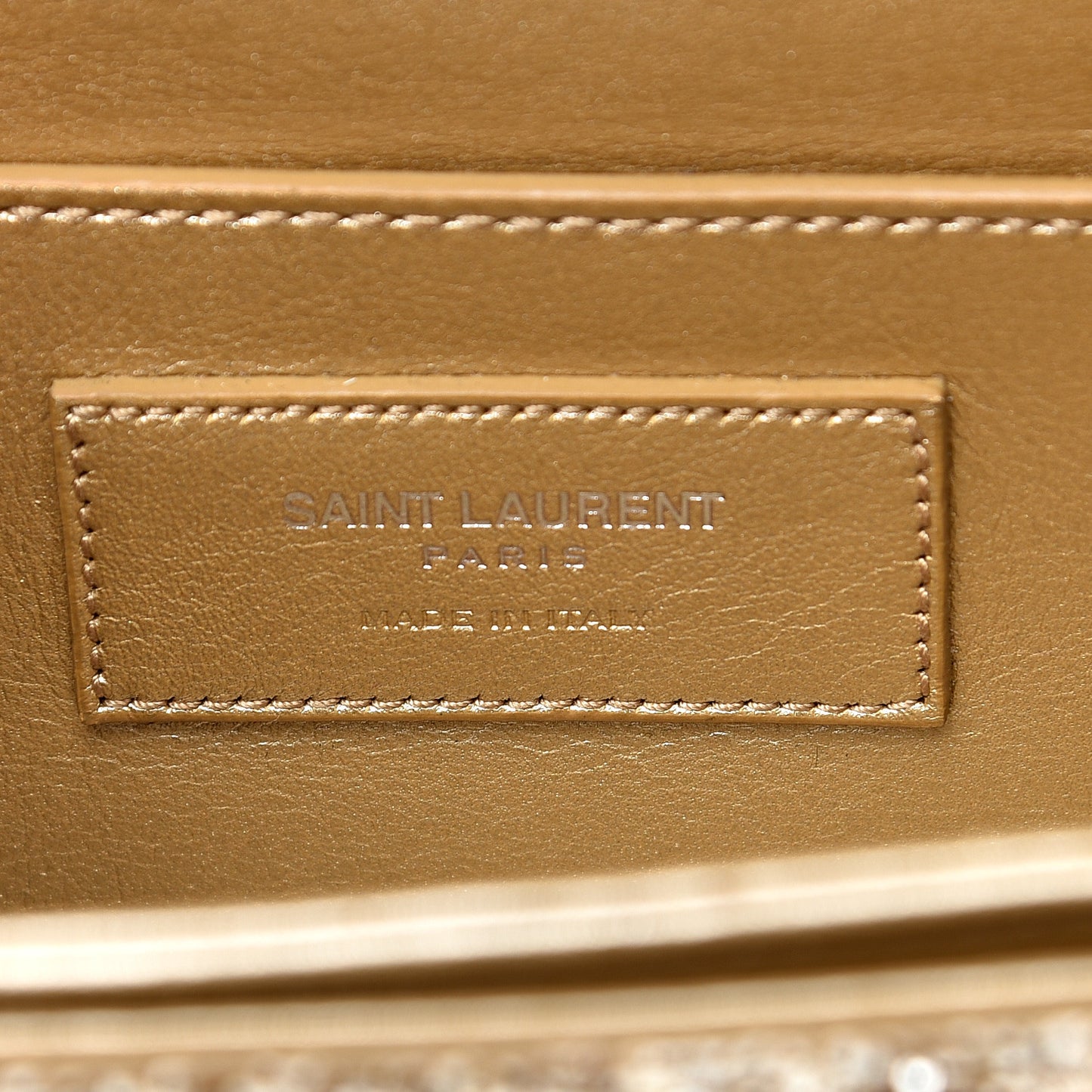 Glitter Small Lulu Bunny Satchel Gold Silver