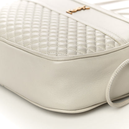 Saint Laurent Lambskin Quilted Victoire Camera Bag Blanc Vintage 9 of 11