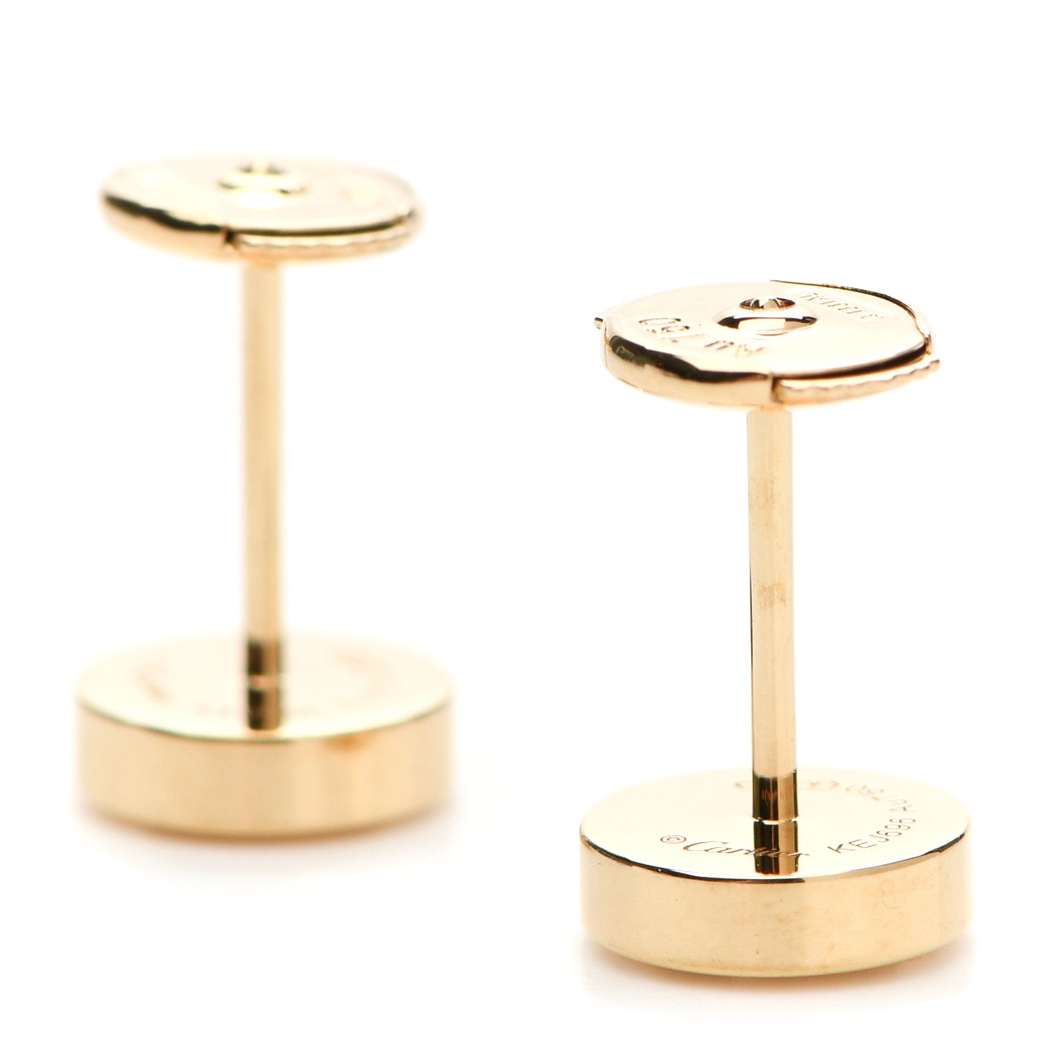 Cartier 18K Yellow Gold LOVE Earrings 3 of 5