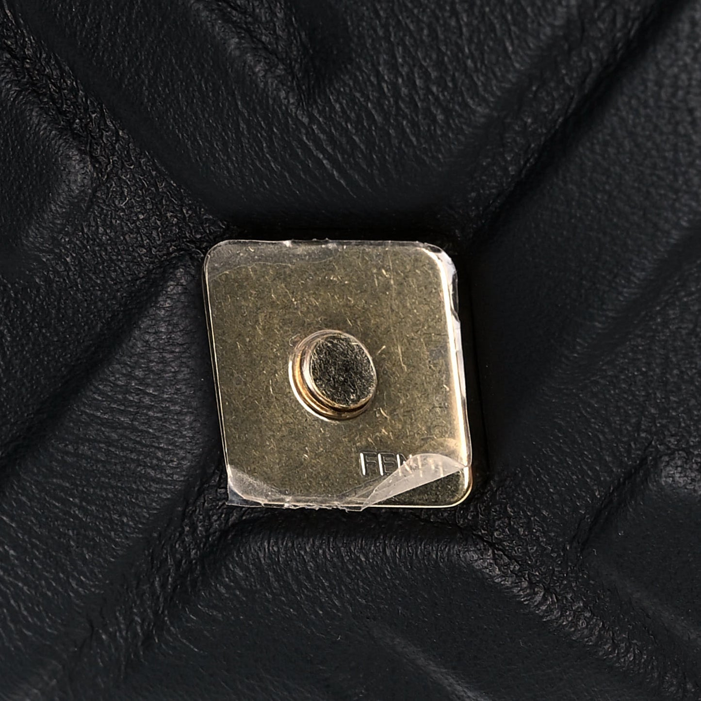 Nappa FF 1974 Embossed Mini Baguette Black